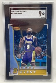 1996 Kobe Bryant Rookie Bowman?s Best Basketball Card SGC 9 MT