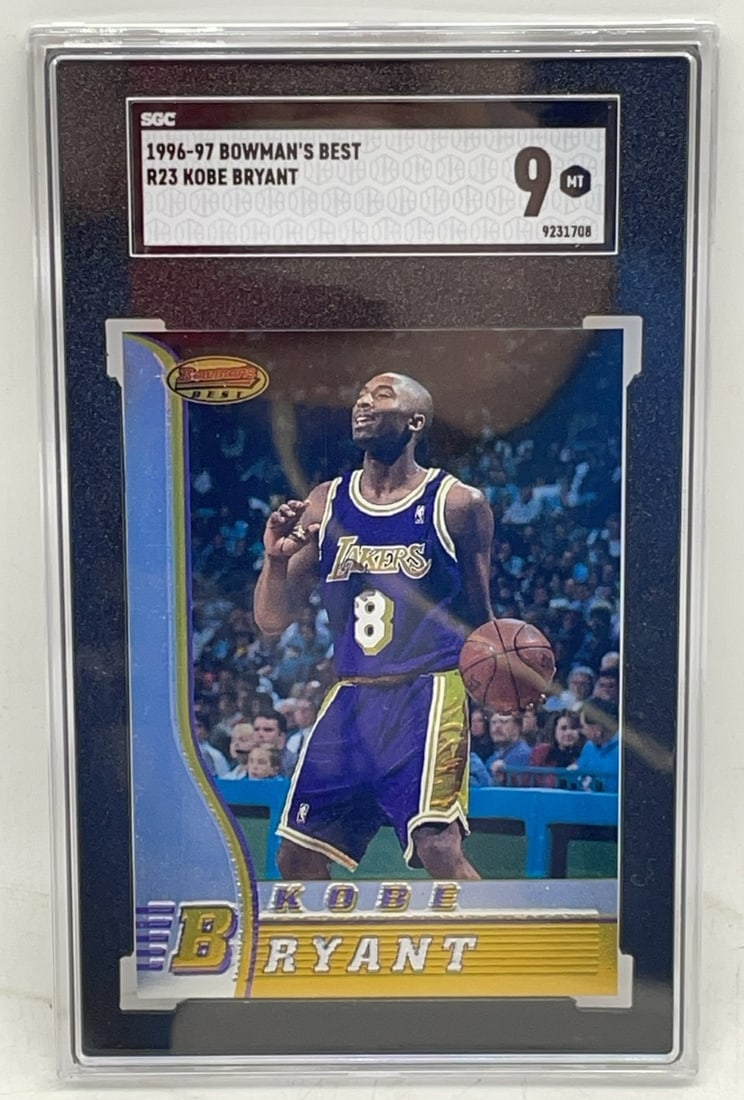 1996 Kobe Bryant Rookie Bowman?s Best Basketball Card SGC 9 MT (1 of 4)