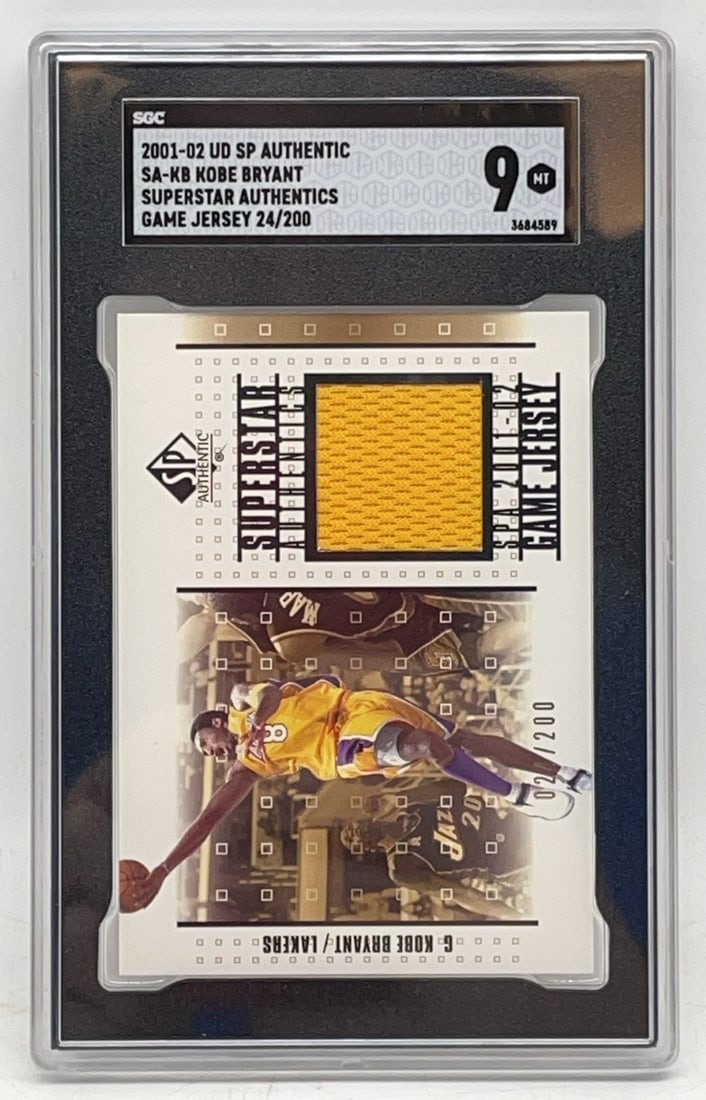 2001 Kobe Bryant SP Authentic SGC 9 MT Game Jersey 24/200 (1 of 4)