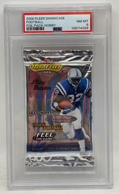 2000 Fleer Showcase Football Foil Hobby Pack Trading Cards PSA 8 NM-MT Tom Brady Rookie