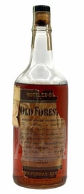 1943 Old Forester Kentucky Straight Bourbon 100 Proof 4/5 Quart Bottle, Unopened