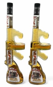 Set of Roaring 20's Tommy Guns Whiskey 750ml 80 Proof Bottles, Sealed