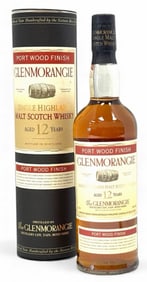 12 Year Aged Glenmorangie Single Malt Scotch Whiskey 750ml Port Wood Finish In Original Packaging