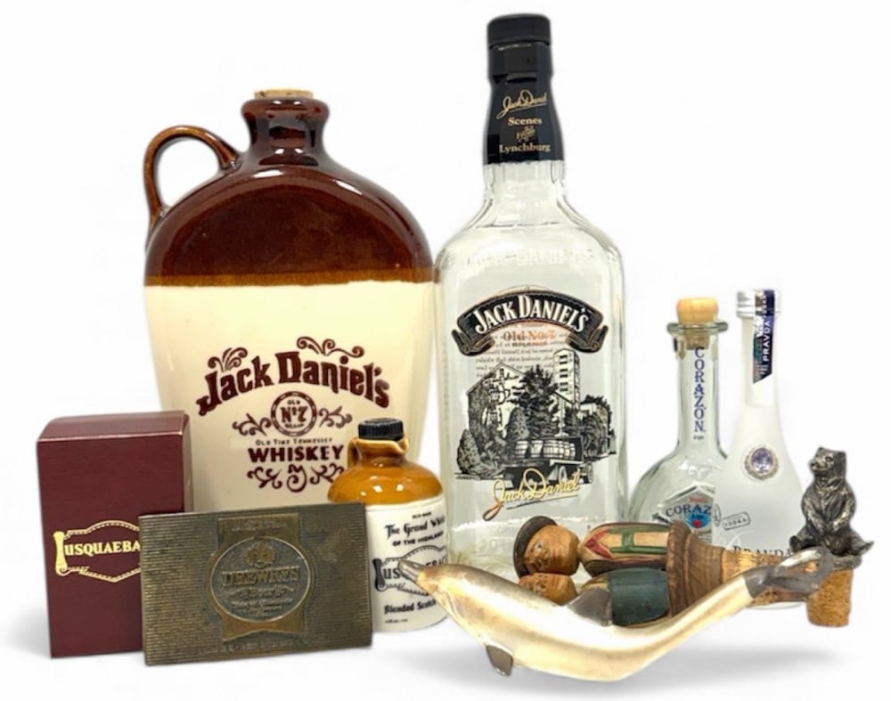 Assortment of Empty Liquor Bottles Such as Whiskey, Tequila, & Vodka And More (1 of 17)