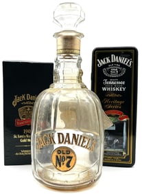 Trio of Empty Jack Daniel's Collectors Bottles