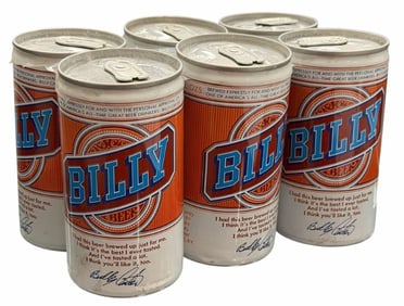 1978 Billy Beer 6-Pack Beer, Unopened (Billy Carter)