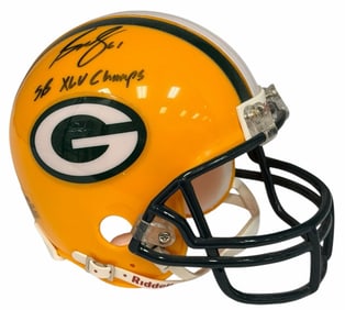 Brett Goode #61 Super Bowl XLV Champs Autographed Green Bay Packers Riddell Mini Helmet