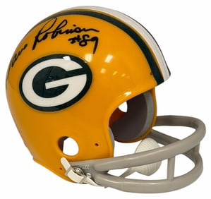 Dave Robinson #89 Autographed Green Bay Packers Riddell Mini Helmet W/ JSA (G22533)
