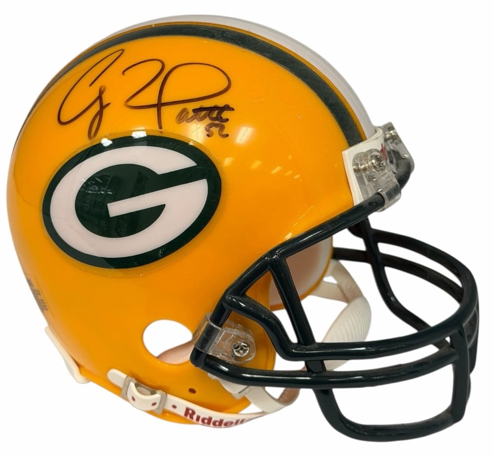 Clay Matthews Autographed Green Bay Packers Riddell Mini Helmet: Clay Matthews Autographed Green Bay Packers Riddell Mini Helmet. This mini helmet appears to be autographed by Clay Matthews. (No COA). This helmet displays very nicely and has been kept in a private