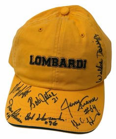 Kramer, Davis, & Other Hall Of Famers Autographed Green Bay Packers Lombardi Titletown Moveable Hat