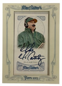 2013 Topps Allen & Ginter's Mike McCarthy Autographed Card AGA-MMC Green Bay Packers