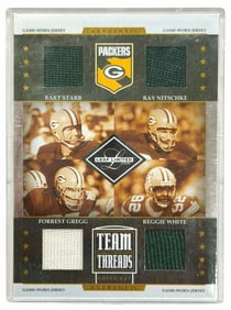 2006 Leaf Limited Team Threads Green Bay Packers Game-Worn Jerseys Card TTQ-4, LE 49/50