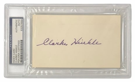 Authentic Clarke Hinkle Autographed Index Card PSA/DNA Certified