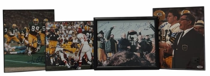 Autographed Hall of Fame Green Bay Packers Players Photographs