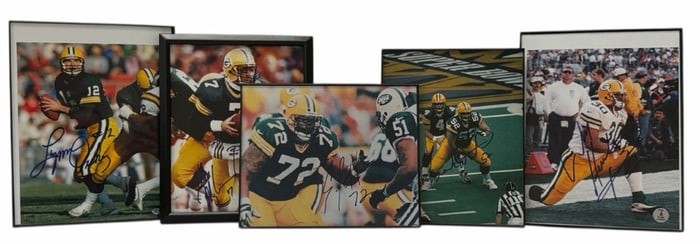 Autographed Photos of Former Green Bay Packers Players