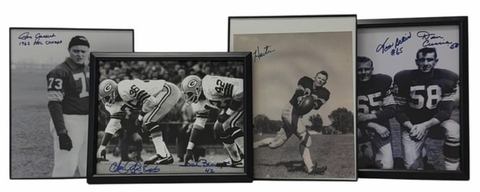 Signed Dan Currie, Tom Bettis, Ron Gassert, Billy Howton, John Brockington & MacArthur Lane Photos