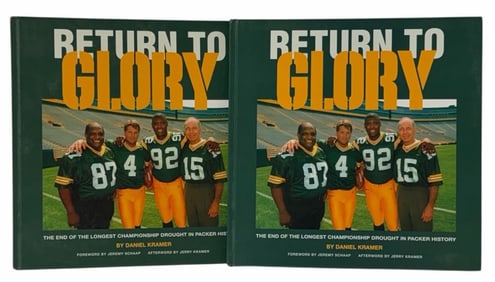 Autographed Jerry Kramer & Daniel Kramer "Return To Glory" Hard Cover Books