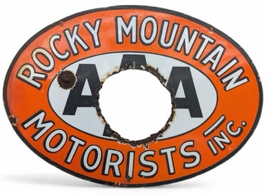 Vintage DSP Rocky Mountain AAA Motorists Sign