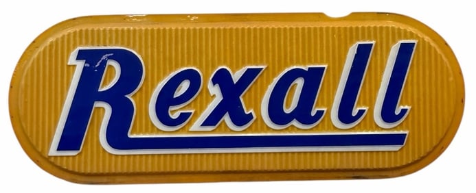 Vintage Rexall Drugs Advertisement Lighted Sign Panel, 8ft