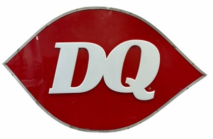 Dairy Queen Advertisement Lighted Sign Panel, 9.75ft