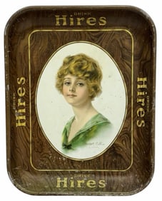 Early Hires Root Beer Advertising Soda Tray