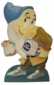 1950s Donald Duck Bread Disney Snow White Store Counter Top Advertisement Sign