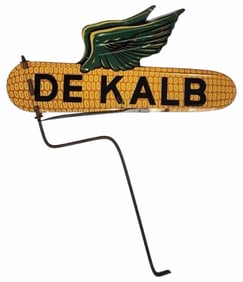 Vintage DeKalb Corn Tin Spinner Sign