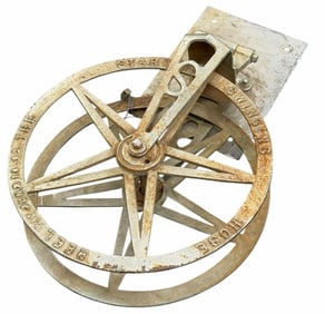 Antique The Star Swinging Hose Reel, Fire Hose Reel PAT June 14, 1892