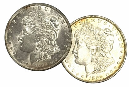 1888-O & 1889 U.S. Morgan Silver Dollars