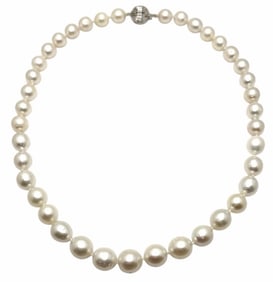 South Sea Pearl Necklace, 14k White Gold Clasp