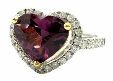 18K White & Yellow Gold 1.99ctw Brilliant Spinel and Diamond Ring