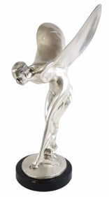 Silverplated Bronze "Spirit Of Ecstasy" Statue
