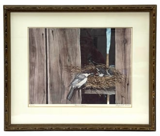 Margaret M Michel "Three's Company..." Signed Print 196/1500 Framed