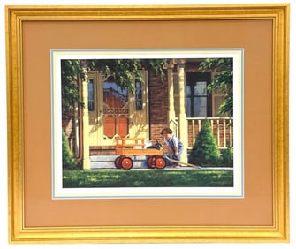 Bruce Langton "Sharing a Smile" Signed Giclee Print 13/200 Framed