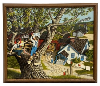 H. Hargrove "Members Only" Limited Edition 768/1000 Serigraph Framed