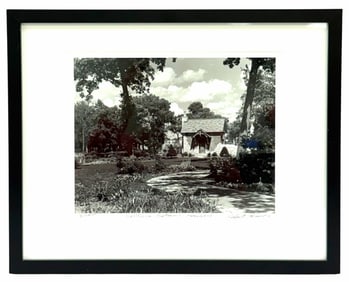 Robert Morris (1931-2018) "Wellfield Botanic Gardens" Signed Photo Print 4/100 Framed