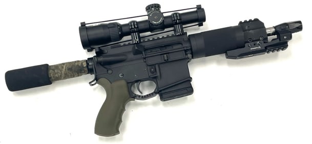 Vision Defense Middlebury IN Model V-15 .223 Caliber Semi Automatic Pistol with Nikon Scope