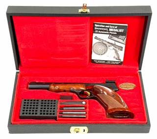 Belgium Browning Medalist .22 LR Semi-Automatic Pistol  in Case