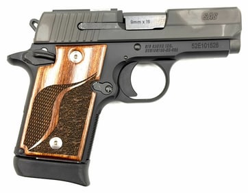 Sig Sauer P938 .9mm Semi Automatic Pistol in Case