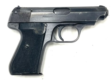 WW II German Nazi Police JP Sauer & Sohn 38 H 7.65 Semi Auto Pistol in Holster