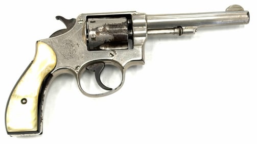Smith & Wesson Model 1905 32-20 Caliber Nickel Revolver