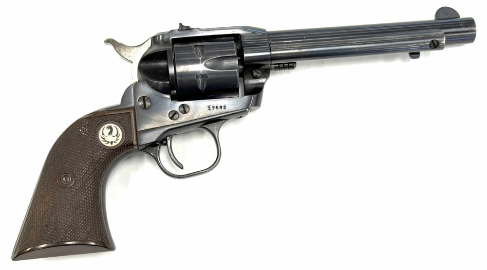 Ruger Single Six .22 Caliber Revolver: Ruger Single Six .22 Caliber Revolver.? The Ruger Single Six is in nice used condition.? Barrel measures 5.5 inches in length.? The hard plastic Ruger grips are in nice used condition.? Blueing is str