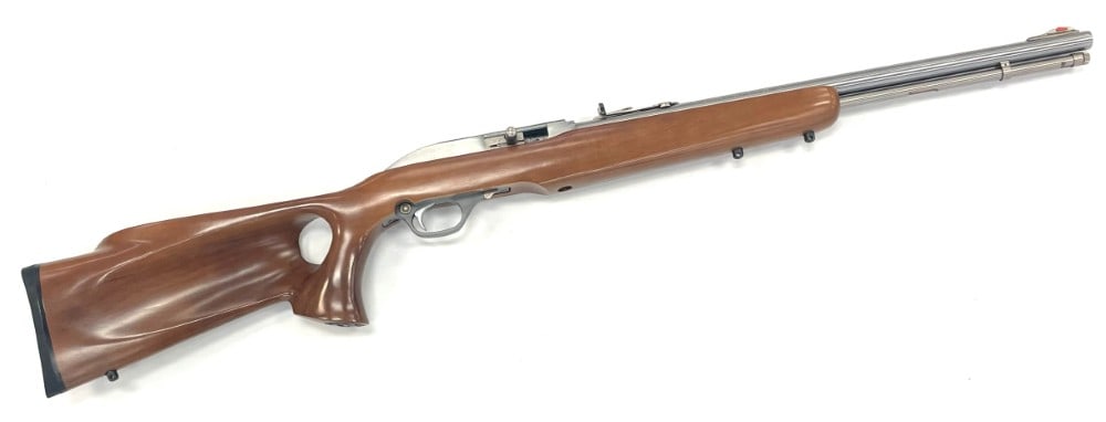 Marlin Model 60 SS .22 Caliber Semi Automatic Rifle: Marlin Model 60 SS .22 Caliber Semi Automatic Rifle.? The Marlin model 60 SS rifle is in very nice used condition.? The stock is stamped National Wild Turkey Federation.? The stainless barrel measures