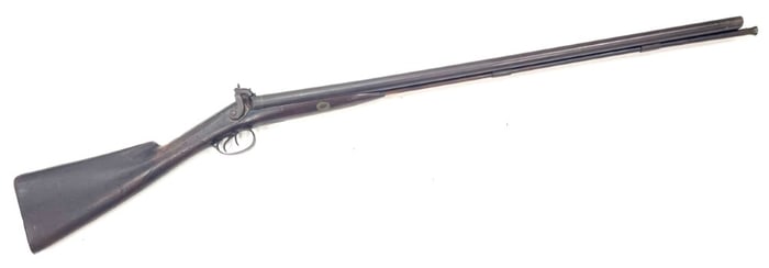 Unmarked Black Powder .20 Ga Percussion Side by Side Shotgun