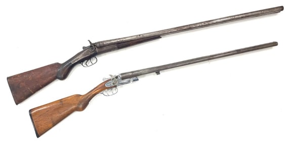 N.R. Davis & Sons, W.H.Hamilton .20 & 12 Ga Black Powder Shotguns