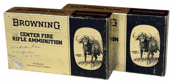 40 Reloaded Rounds Browning 375 H&H Magnum in Boxes