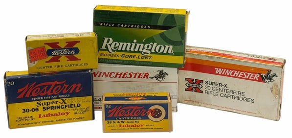 145 Reloaded & Factory Rounds .44, 30-06, 338 and 38 S&W Rifle and Pistol Ammo