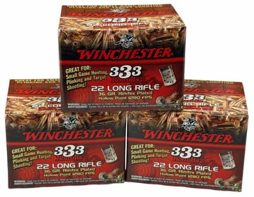 999 Rounds Winchester 22 Long Rifle NIB