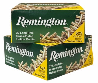 1050 Rounds Remington 22 Long Rifle Ammo NIB