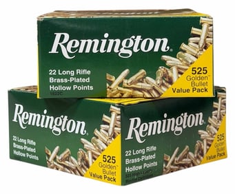 1050 Rounds Remington 22 Long Rifle Ammo NIB
